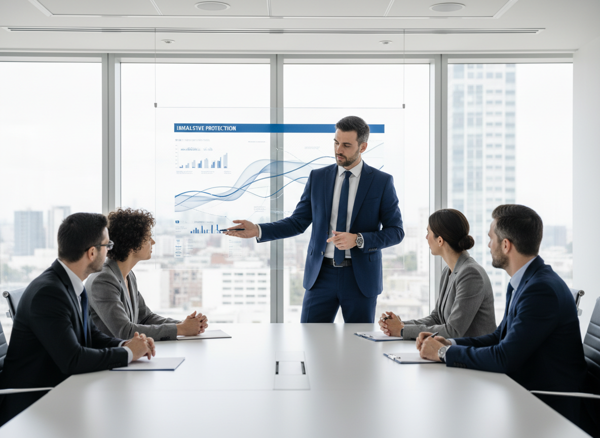 Réunion de conseil sur la santé et la prévoyance collective en entreprise